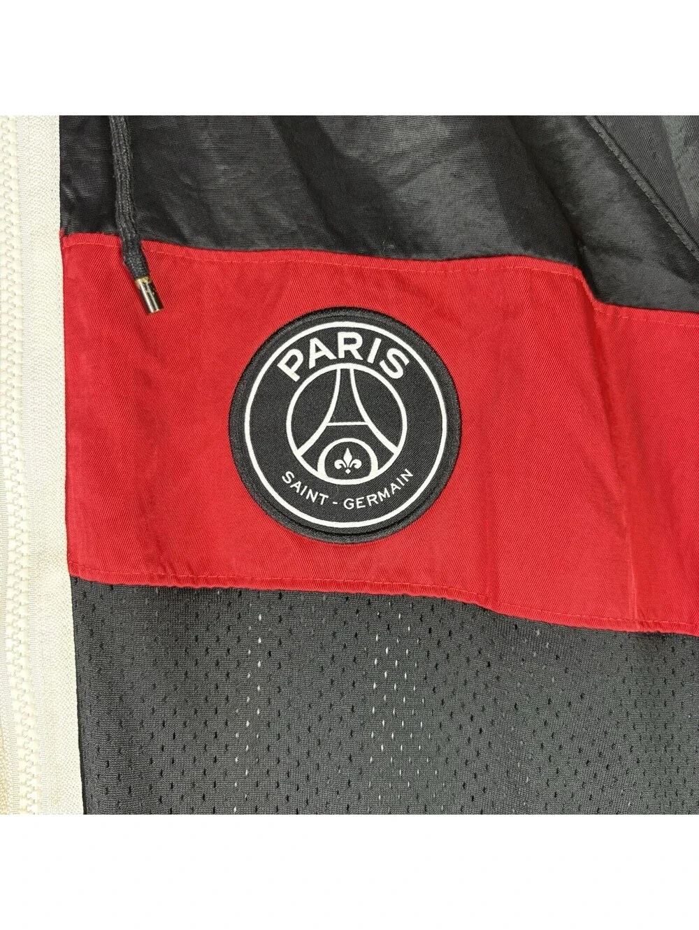 Nike Air Jordan PSG Paris Saint Germain Windbreaker Jacket Black Red Blue XXL 2X